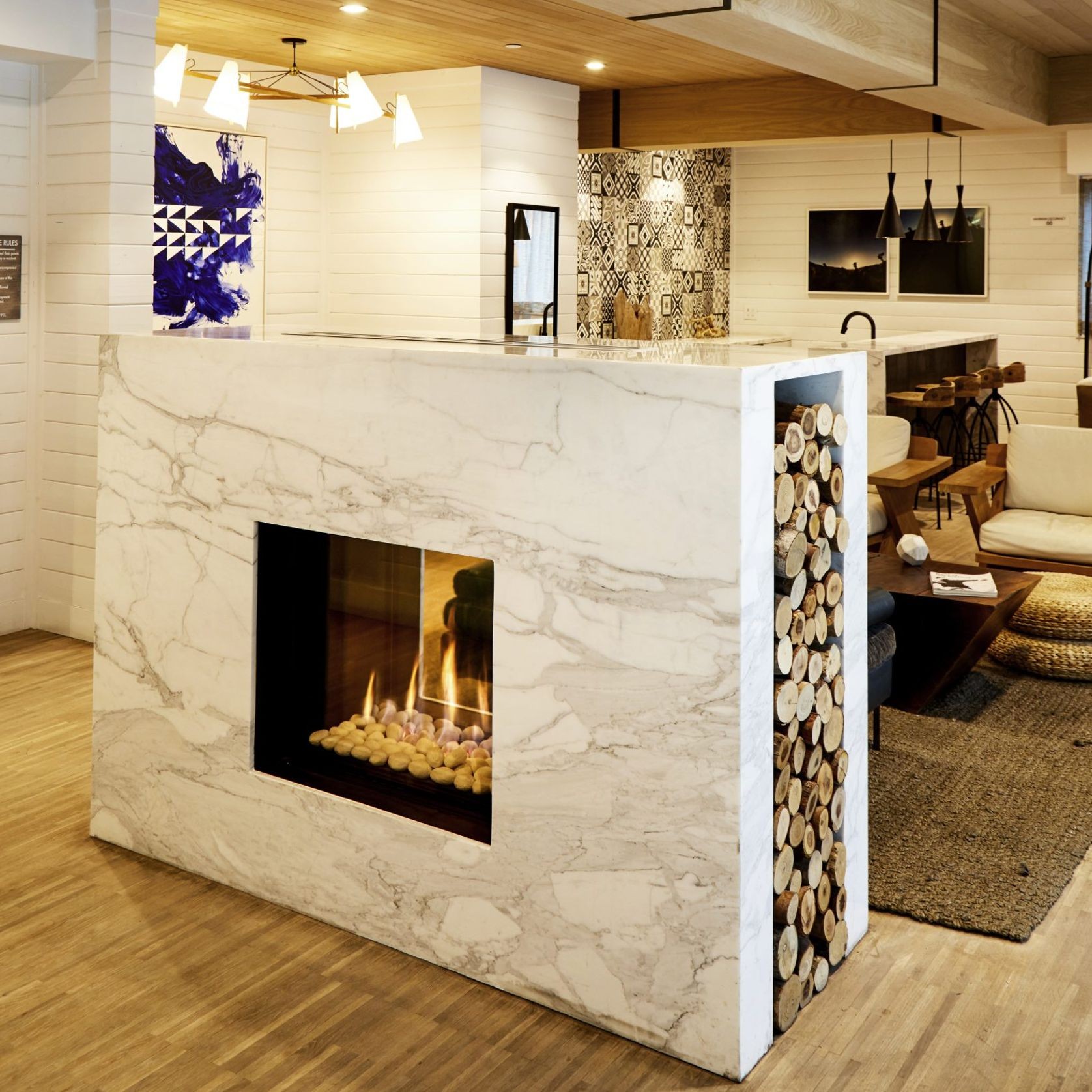 Tunnel 75X65 See Thru Gas Fireplace gallery detail image