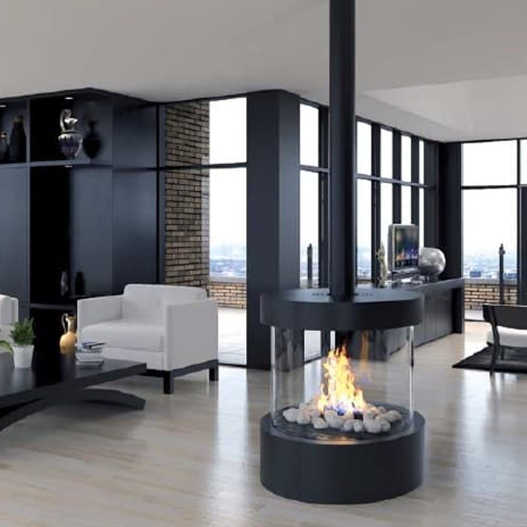 Ortal Circle 70 Gas Fireplace gallery detail image