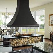 Ortal 4 x Sided Glass Gas Fireplace 130 gallery detail image