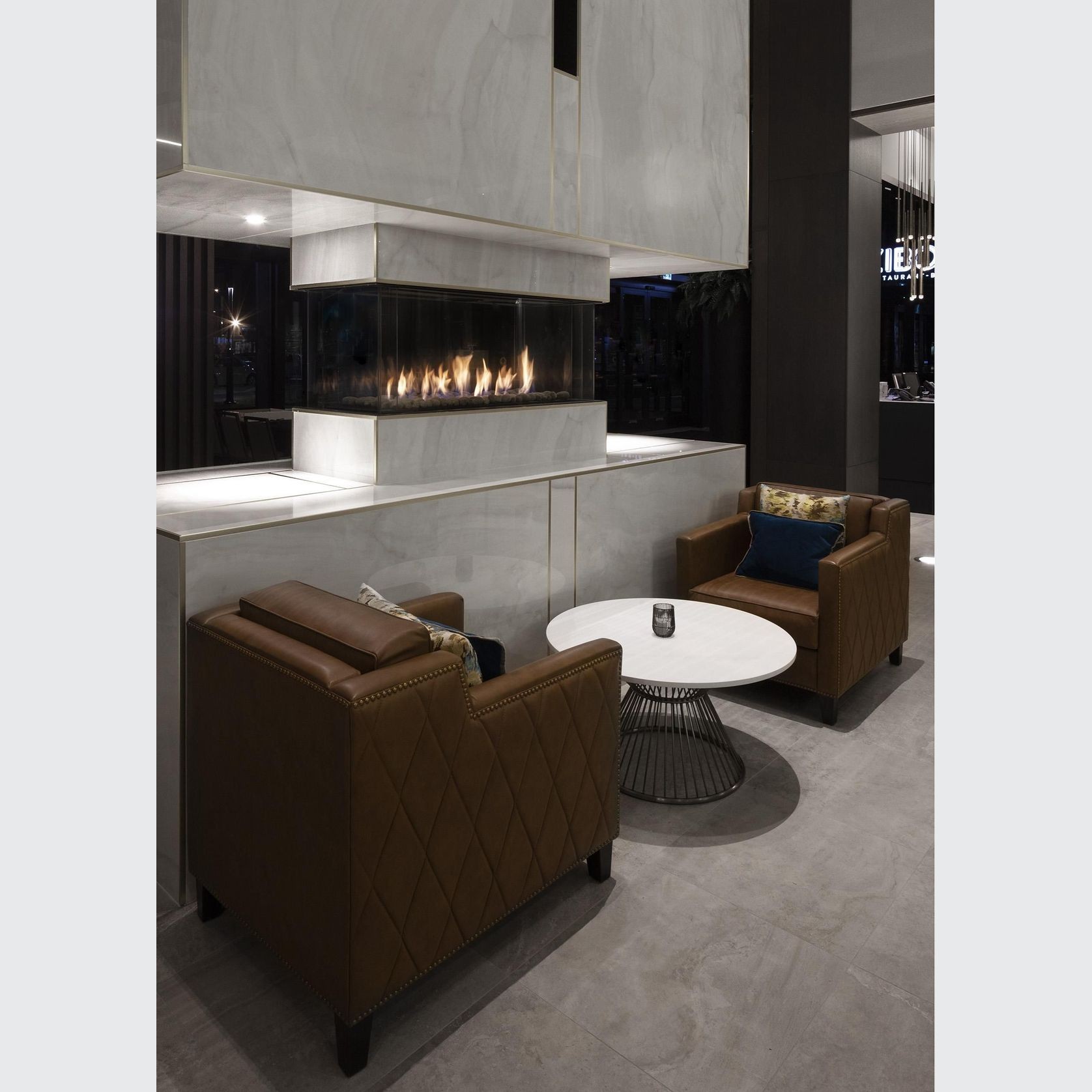 Ortal 4 x Sided Glass Gas Fireplace 130 gallery detail image