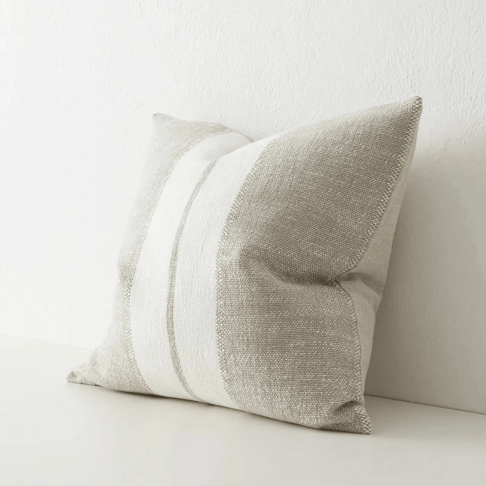 Weave Home Ottavio Cushion - Laurel | Textured Stripe gallery detail image