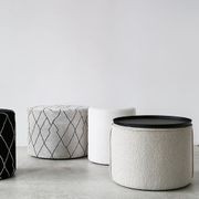 'Cabo' Ottoman / Berba - Champagne gallery detail image
