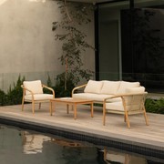 Burnett Outdoor Coffee Table - Eucalyptus gallery detail image