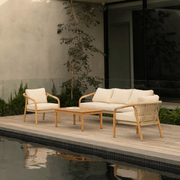 Burnett Outdoor Coffee Table - Eucalyptus gallery detail image