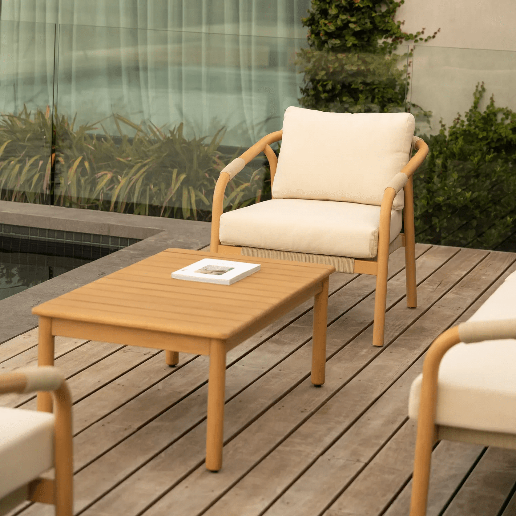 Burnett Outdoor Coffee Table - Eucalyptus gallery detail image
