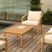 Burnett Outdoor Coffee Table - Eucalyptus gallery detail image
