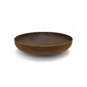 Corten Steel Fire Pit Bowl – 80cm Outdoor Brazier (Grill Accessories Not Included) gallery detail image