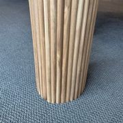 WOODFLEX Flexible Solid Paulownia Wood Slat Wall Panel -  2700mm x 600mm - Half Round gallery detail image
