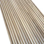 WOODFLEX Flexible Solid Paulownia Wood Slat Wall Panel -  2700mm x 600mm - Half Round gallery detail image