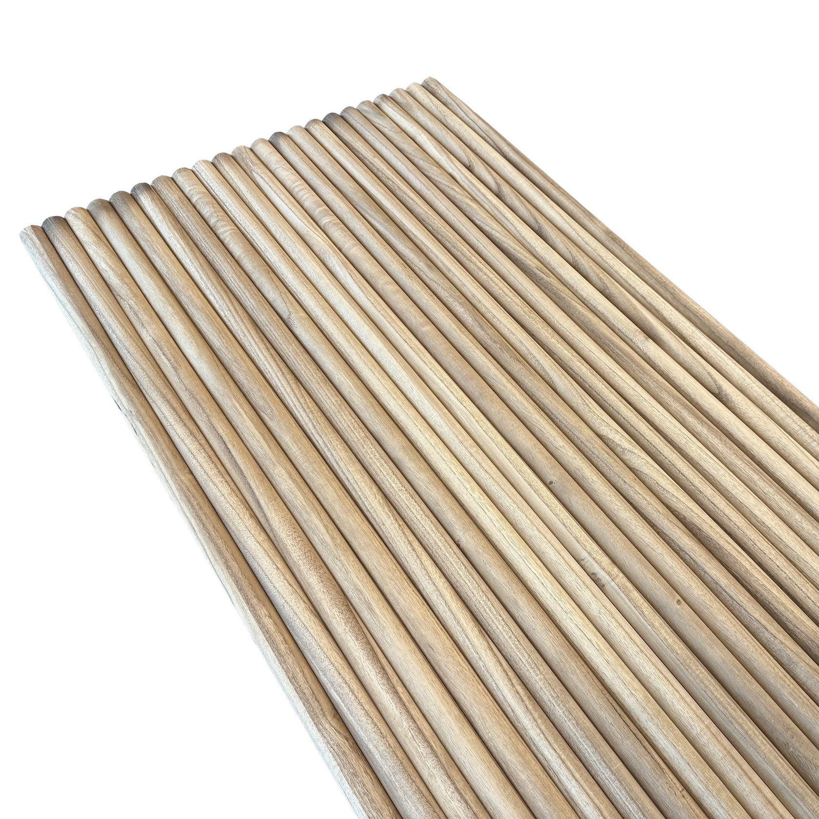 WOODFLEX Flexible Solid Paulownia Wood Slat Wall Panel gallery detail image