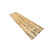 WOODFLEX Flexible Solid Paulownia Wood Slat Wall Panel -  2700mm x 600mm - Half Round gallery detail image