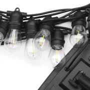 Outdoor Led Festoon String Lights - 10m Warm White Solar Powered gallery detail image