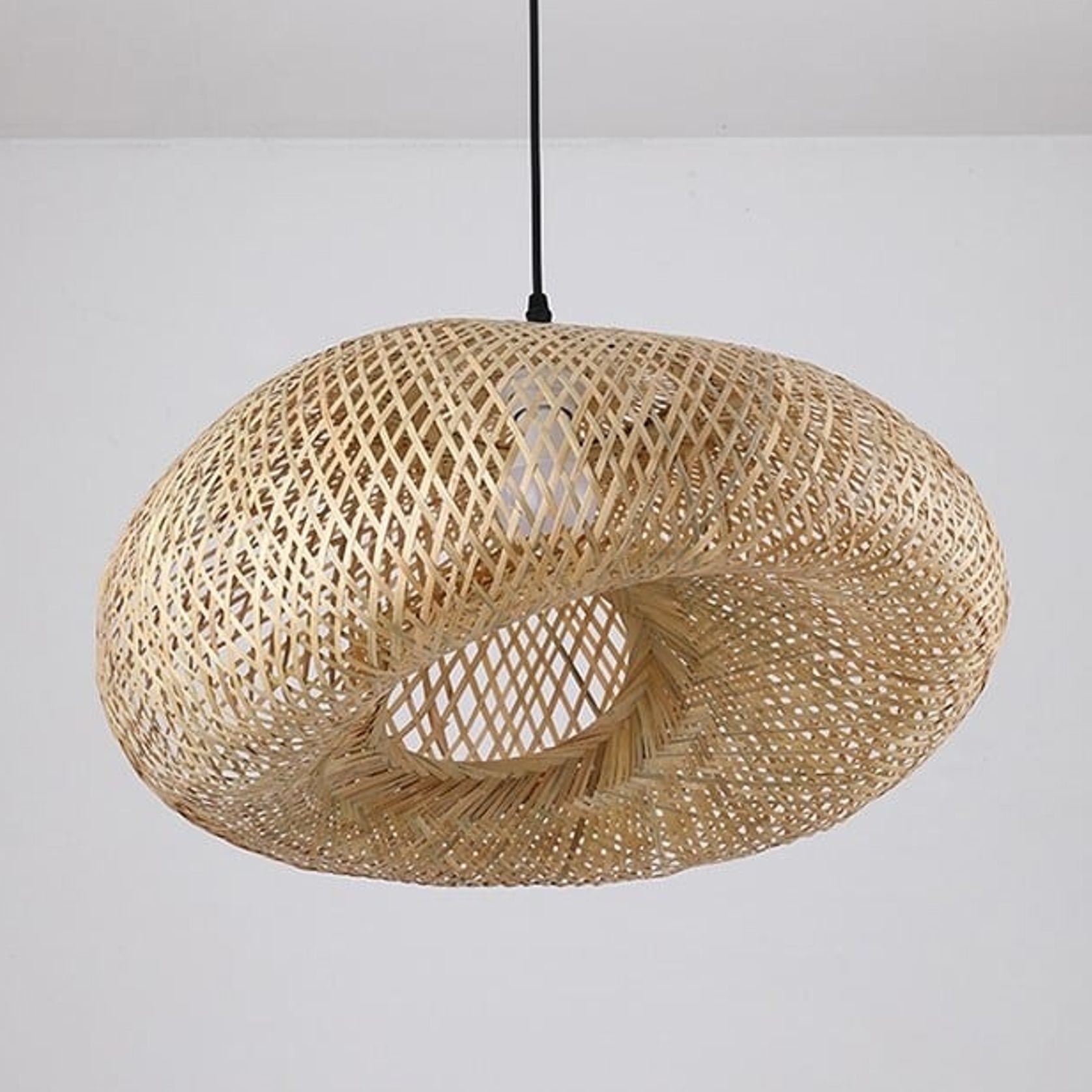 Ovoid Pendant Light - 600 (Natural) gallery detail image
