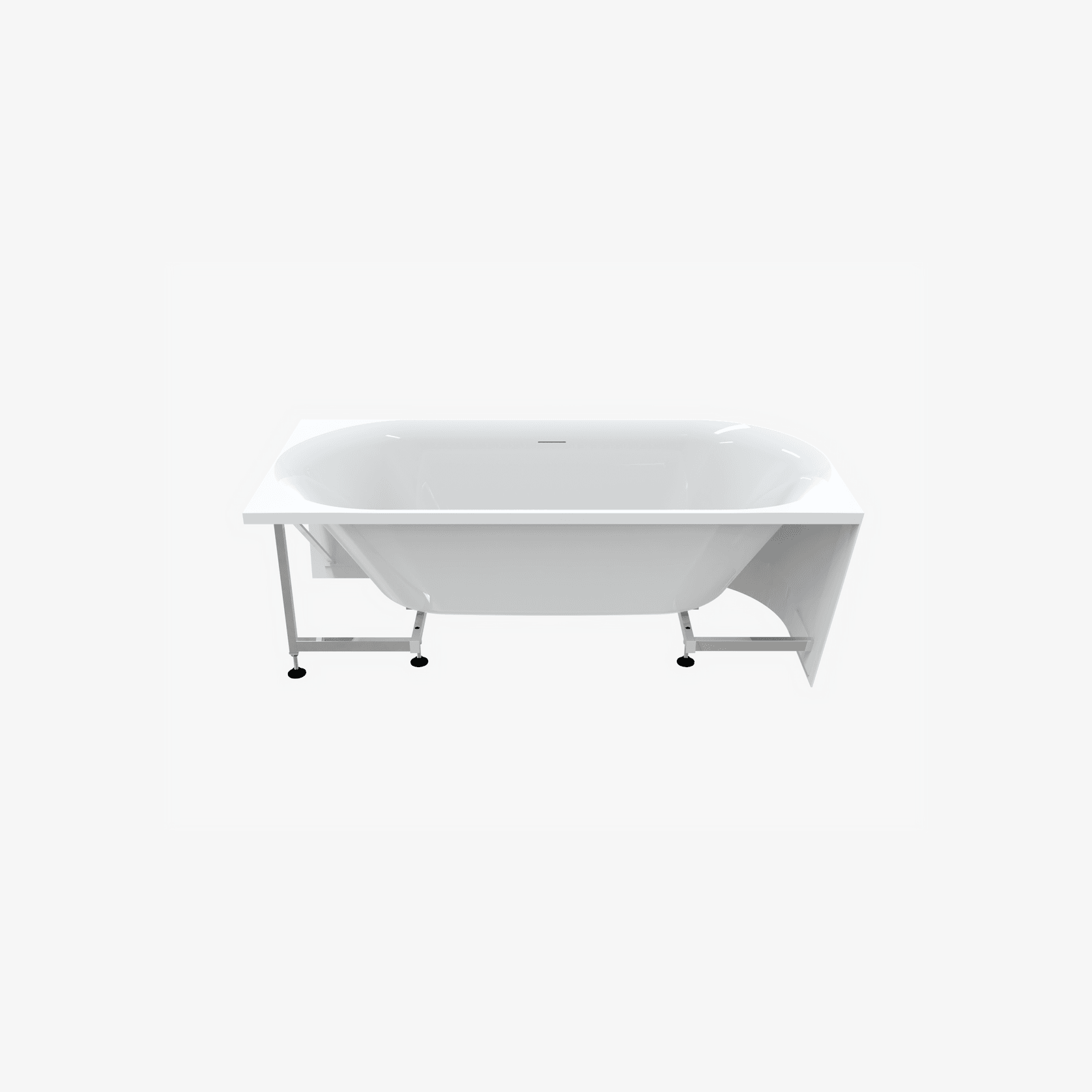 Ovola Rounded Right Back-to-wall 1800mm - OV768RBW gallery detail image