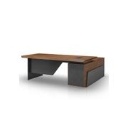 HAMLIN Executive Office Desk with Left Return 2.2M - Tobacco gallery detail image
