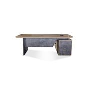 HAMLIN Executive Office Desk with Left Return 2.2M - Tobacco gallery detail image