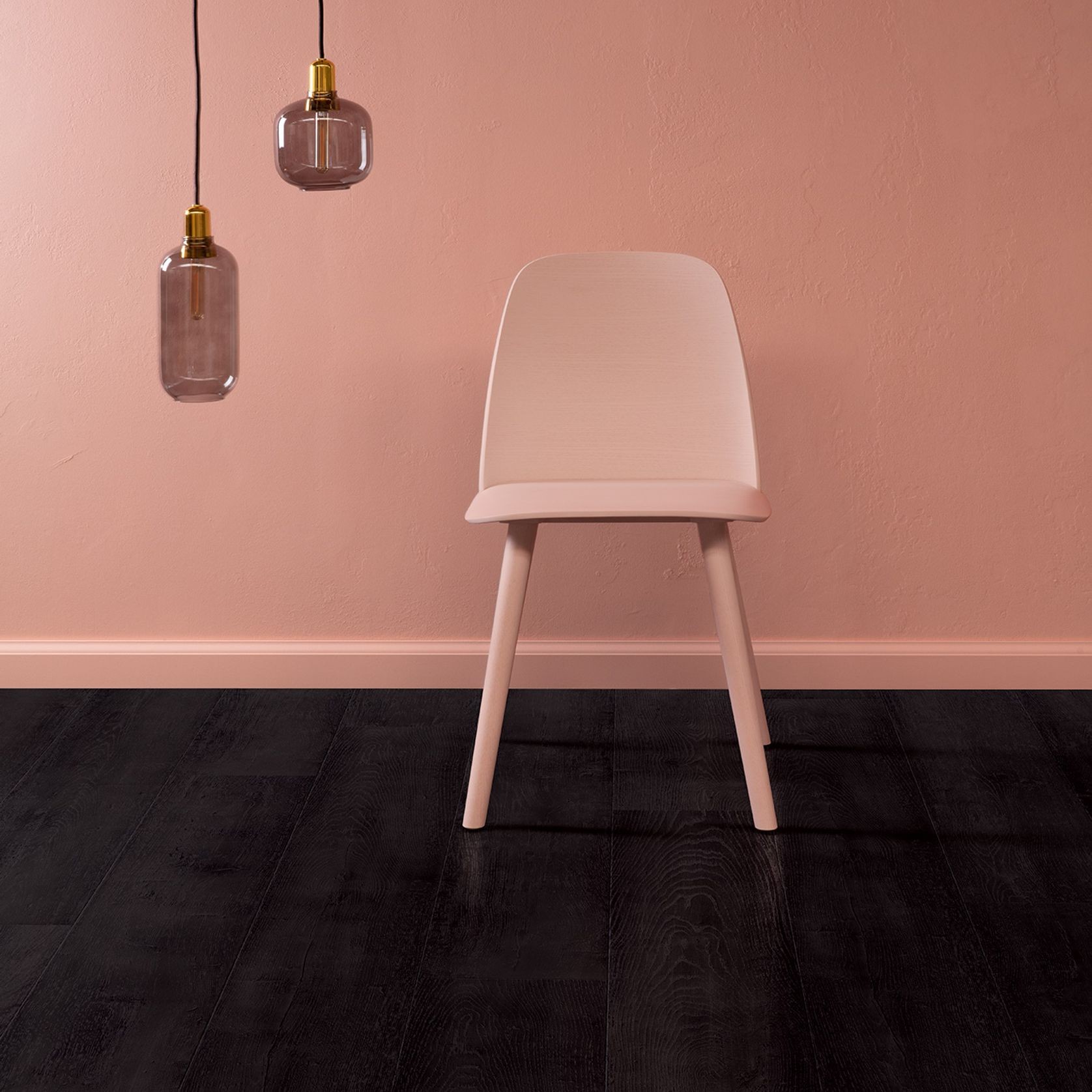 Quick-Step Perspective Nature Painted Oak Black Laminate Flooring gallery detail image