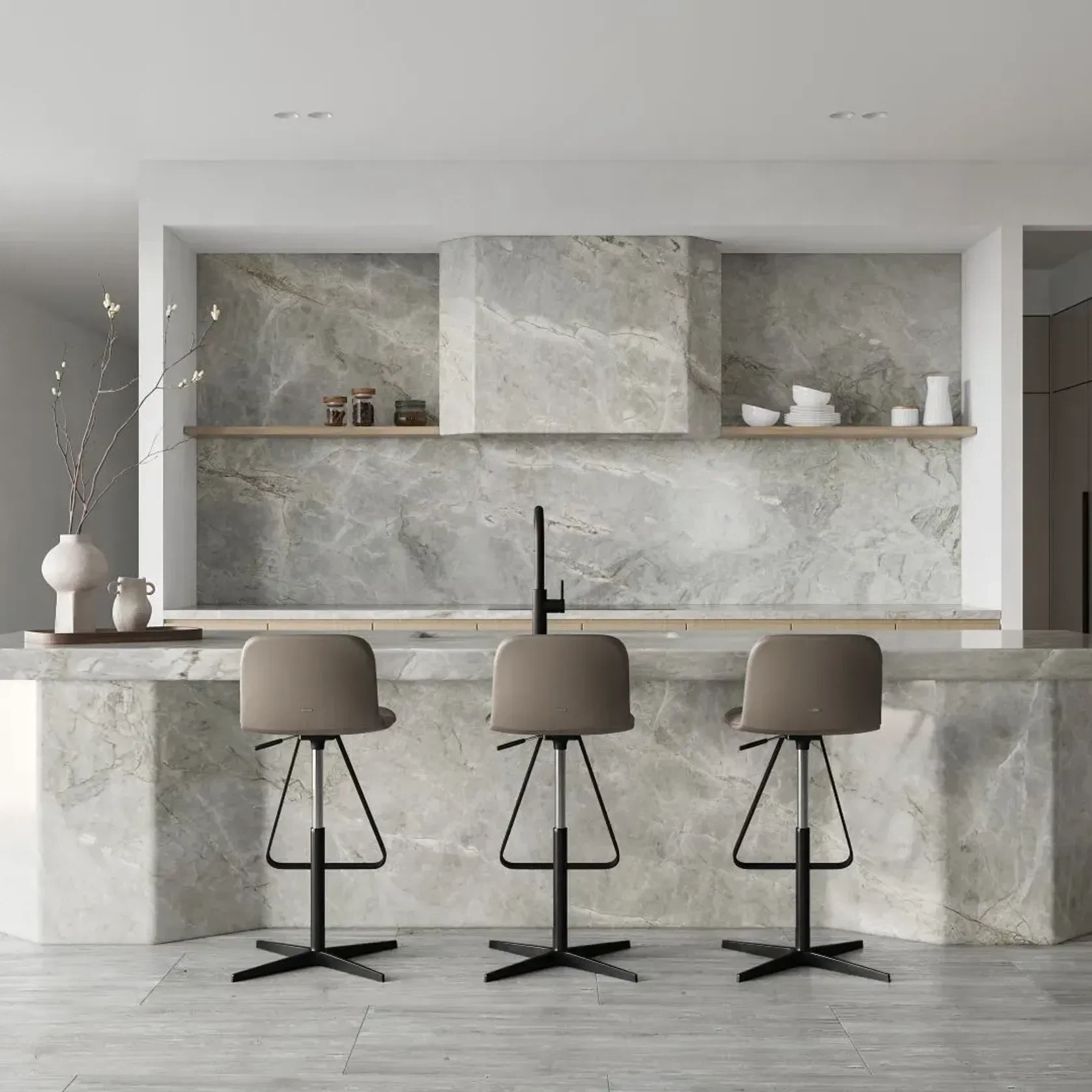Perla Venata Quartzite Benchtop gallery detail image