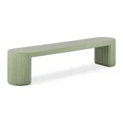 Nova Outdoor Dining Bench 210cm - Green Concrete gallery detail image