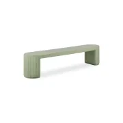 Nova Outdoor Dining Bench 210cm - Green Concrete gallery detail image