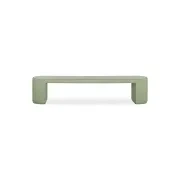 Nova Outdoor Dining Bench 210cm - Green Concrete gallery detail image
