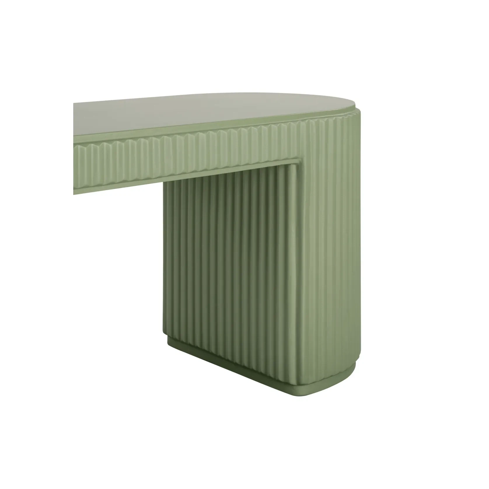 Nova Outdoor Dining Bench 210cm - Green Concrete gallery detail image