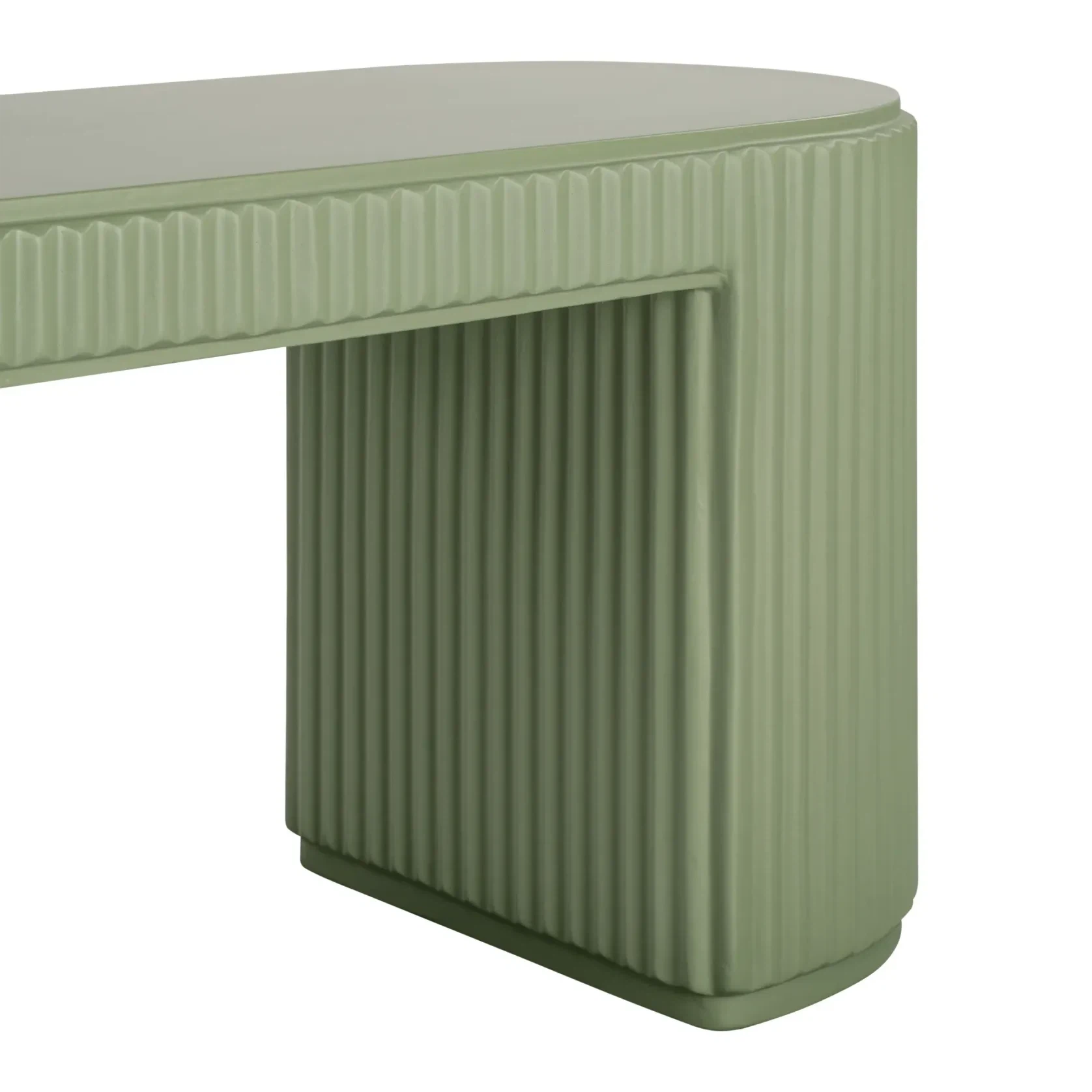Nova Outdoor Dining Bench 210cm - Green Concrete gallery detail image