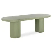 Nova Outdoor Dining Table 240cm - Green Concrete gallery detail image
