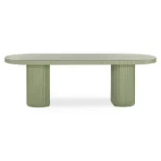 Nova Outdoor Dining Table 240cm - Green Concrete gallery detail image