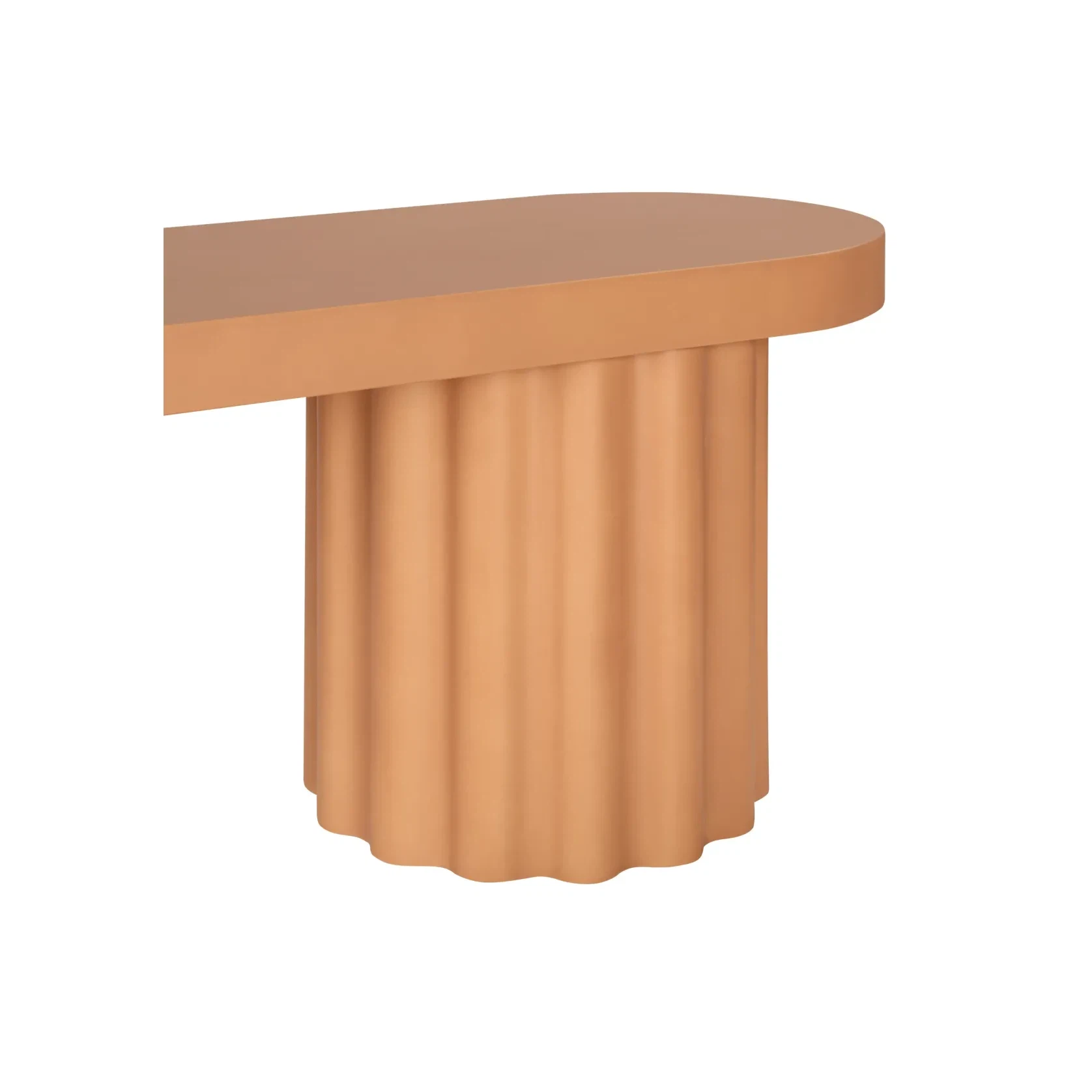 Flock Outdoor Dining Bench 210cm - Terracotta Concrete gallery detail image