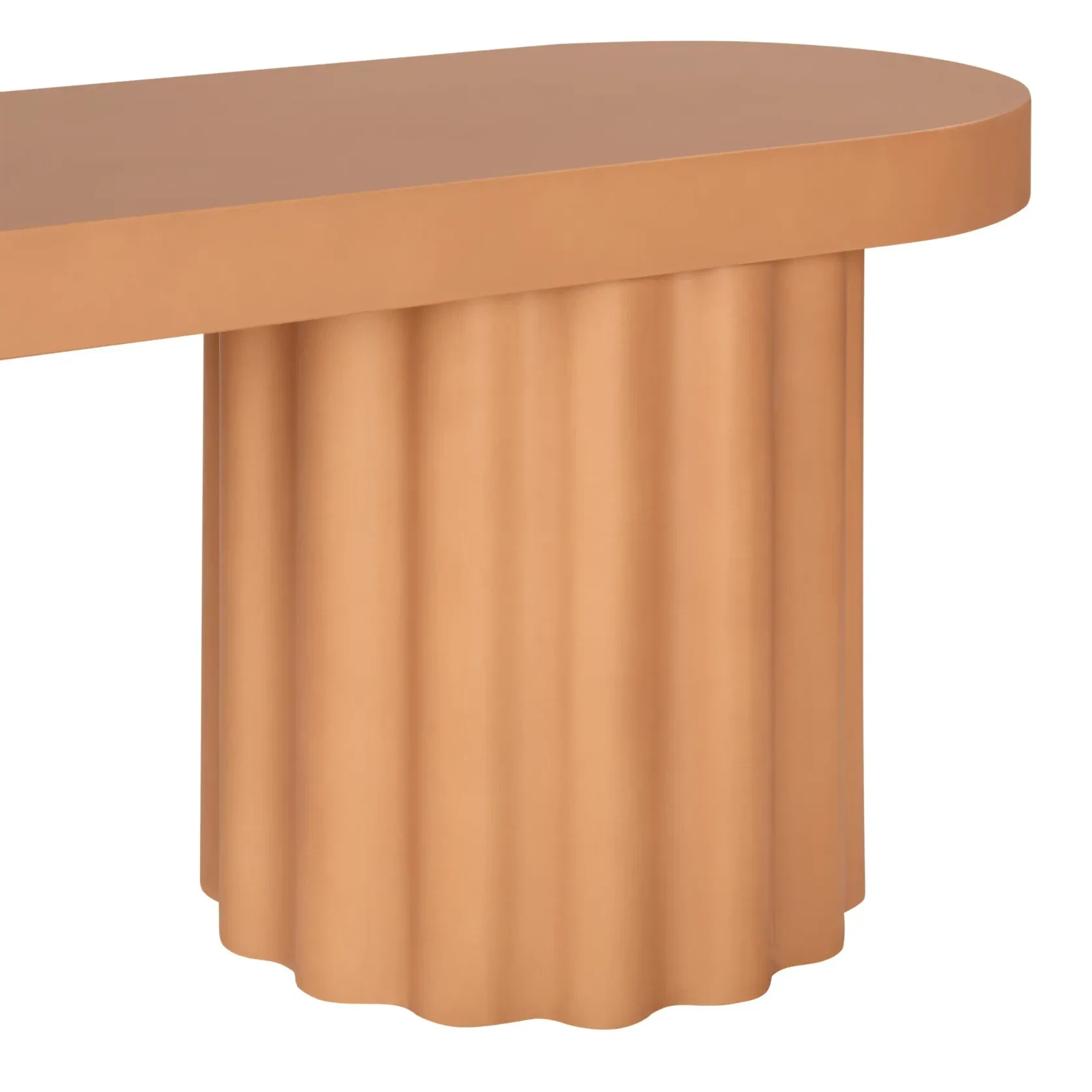 Flock Outdoor Dining Bench 210cm - Terracotta Concrete gallery detail image