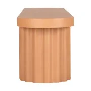 Flock Outdoor Dining Bench 210cm - Terracotta Concrete gallery detail image