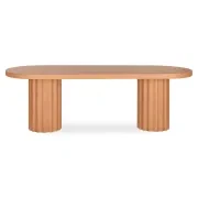 Flock Outdoor Dining Table 240cm - Terracotta Concrete gallery detail image