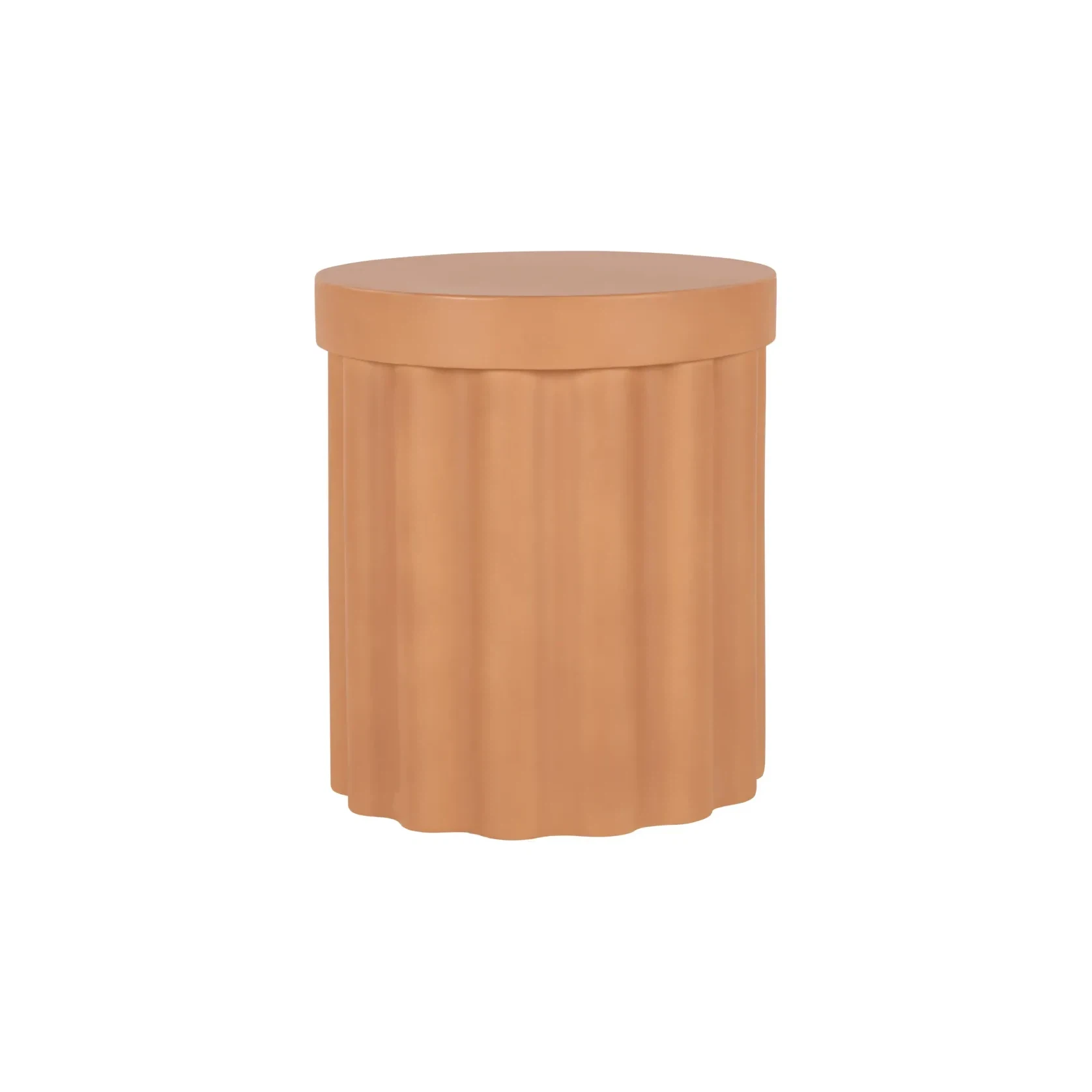 Flock Outdoor Side Table - Terracotta Concrete gallery detail image