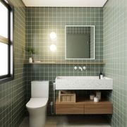 Leaf Matt 75mm Mosaic | Surfaces gallery detail image