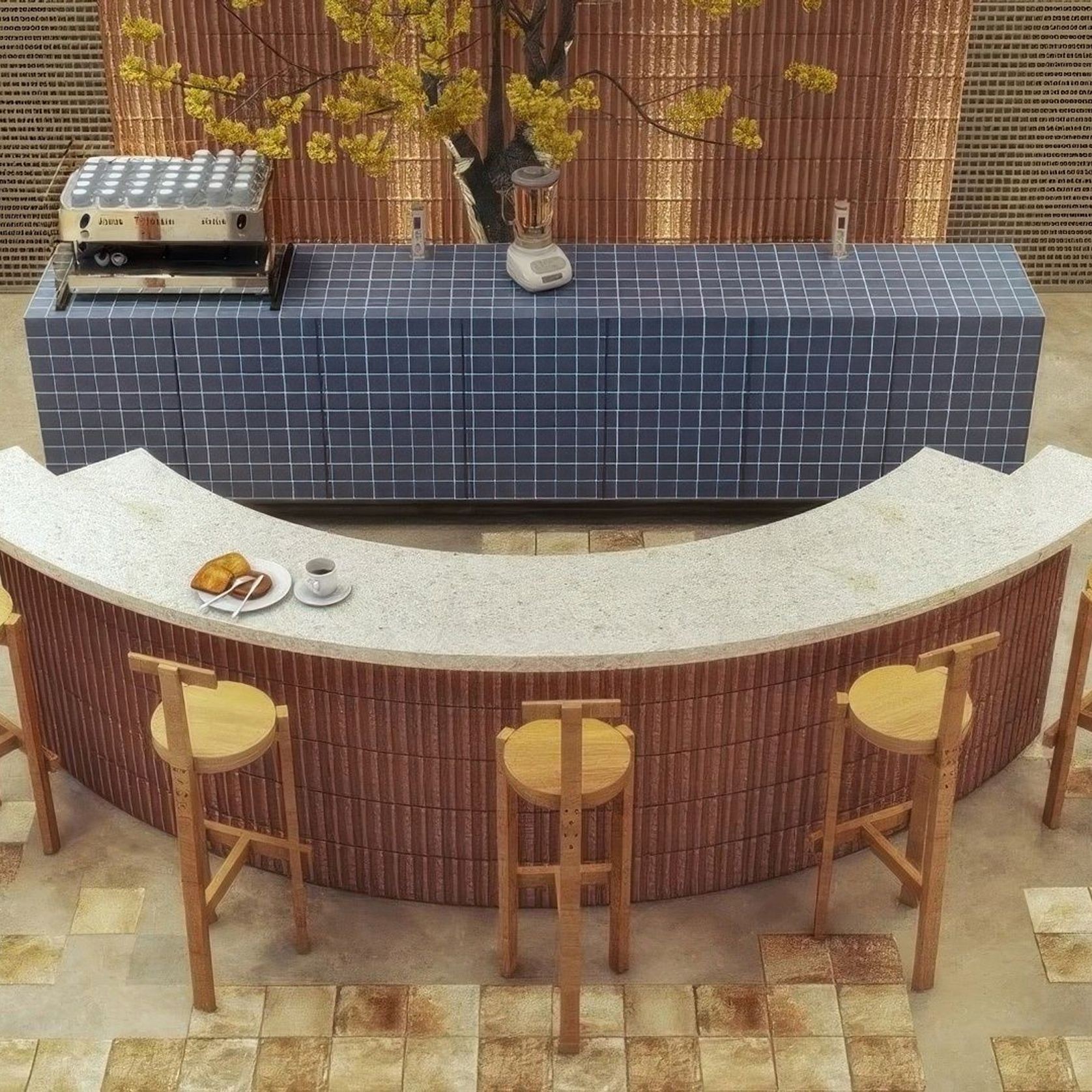 Ultramarine Matt 75mm Mosaic | Surfaces gallery detail image