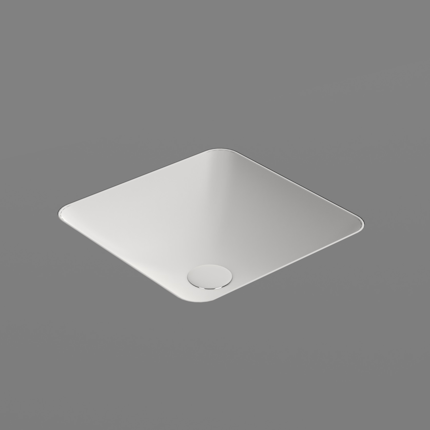 Pura 38 Square Undermount Basin Matt White gallery detail image