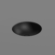 Pura 40 Round Undermount Basin Matt Black gallery detail image
