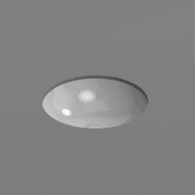 Pura 40 Round Undermount Basin Gloss White gallery detail image