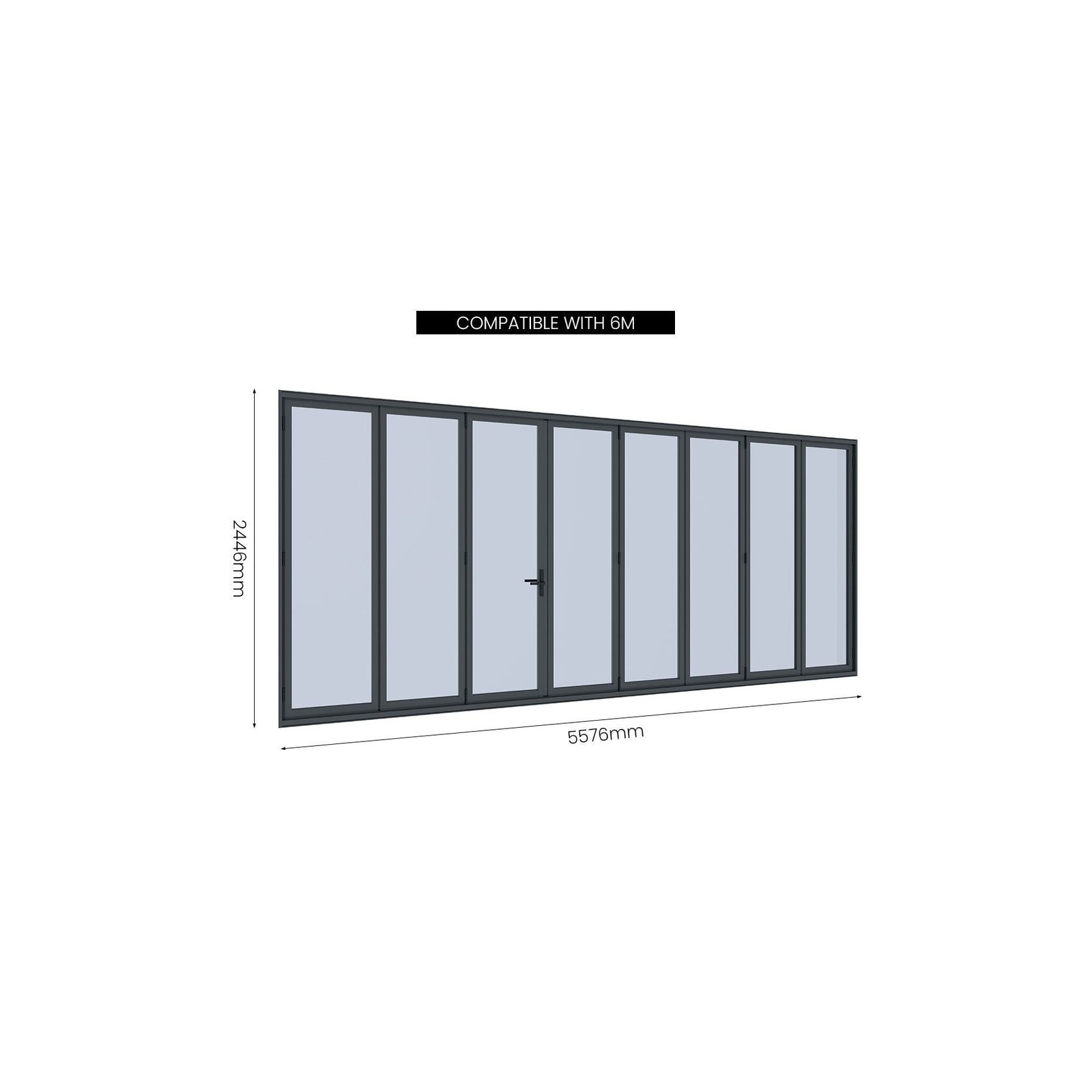 Bifold Glass Door For Pacific Freestanding Pergola gallery detail image
