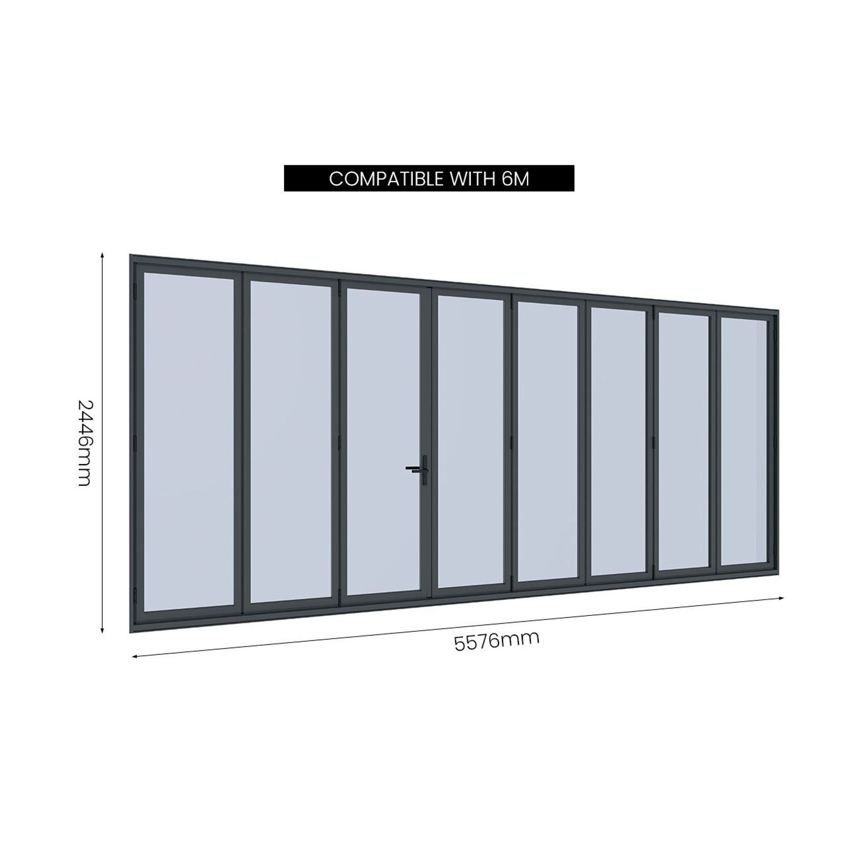 Bifold Glass Door For Pacific Freestanding Pergola gallery detail image