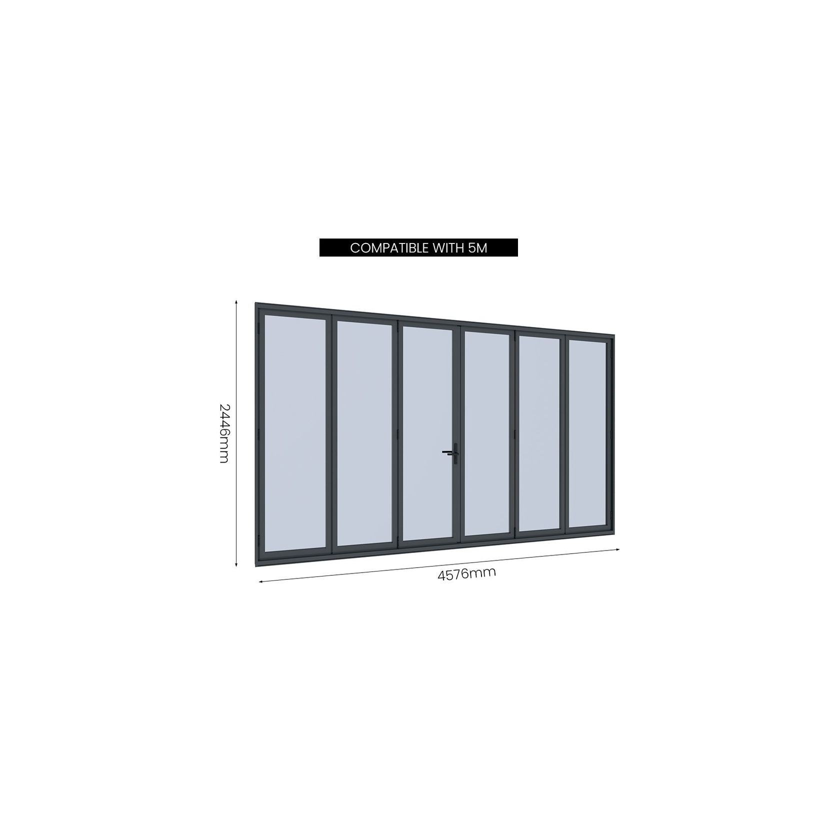 Bifold Glass Door For Pacific Freestanding Pergola gallery detail image
