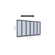 Pacific Wall Mounted Pergola Bifold Glass Door gallery detail image