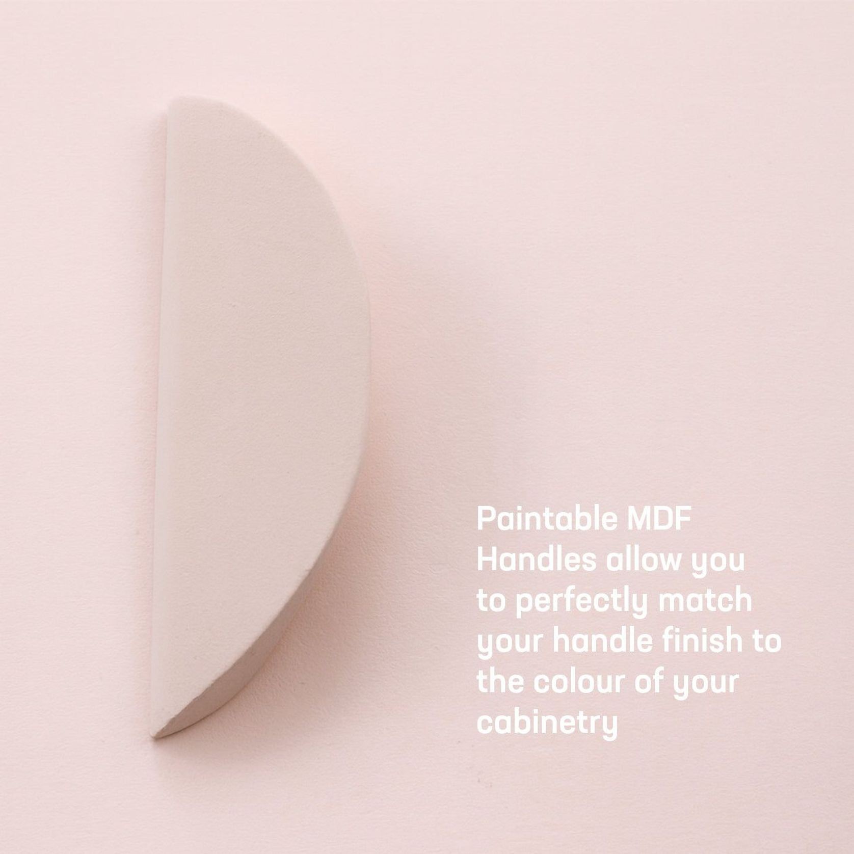 Cadello Crest Handle Raw Sanded MDF gallery detail image