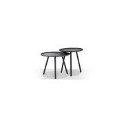 Palm Coffee Table Set 50 + 60cm - Charcoal gallery detail image