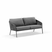Palm 3pc Outdoor Rope Lounge Set | Charcoal gallery detail image