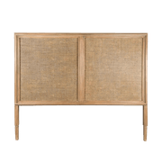 Ava Rattan Bedhead - Natural gallery detail image