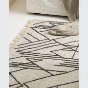 Paphos Floor Rug 200x300 - Raffia (linear print) gallery detail image