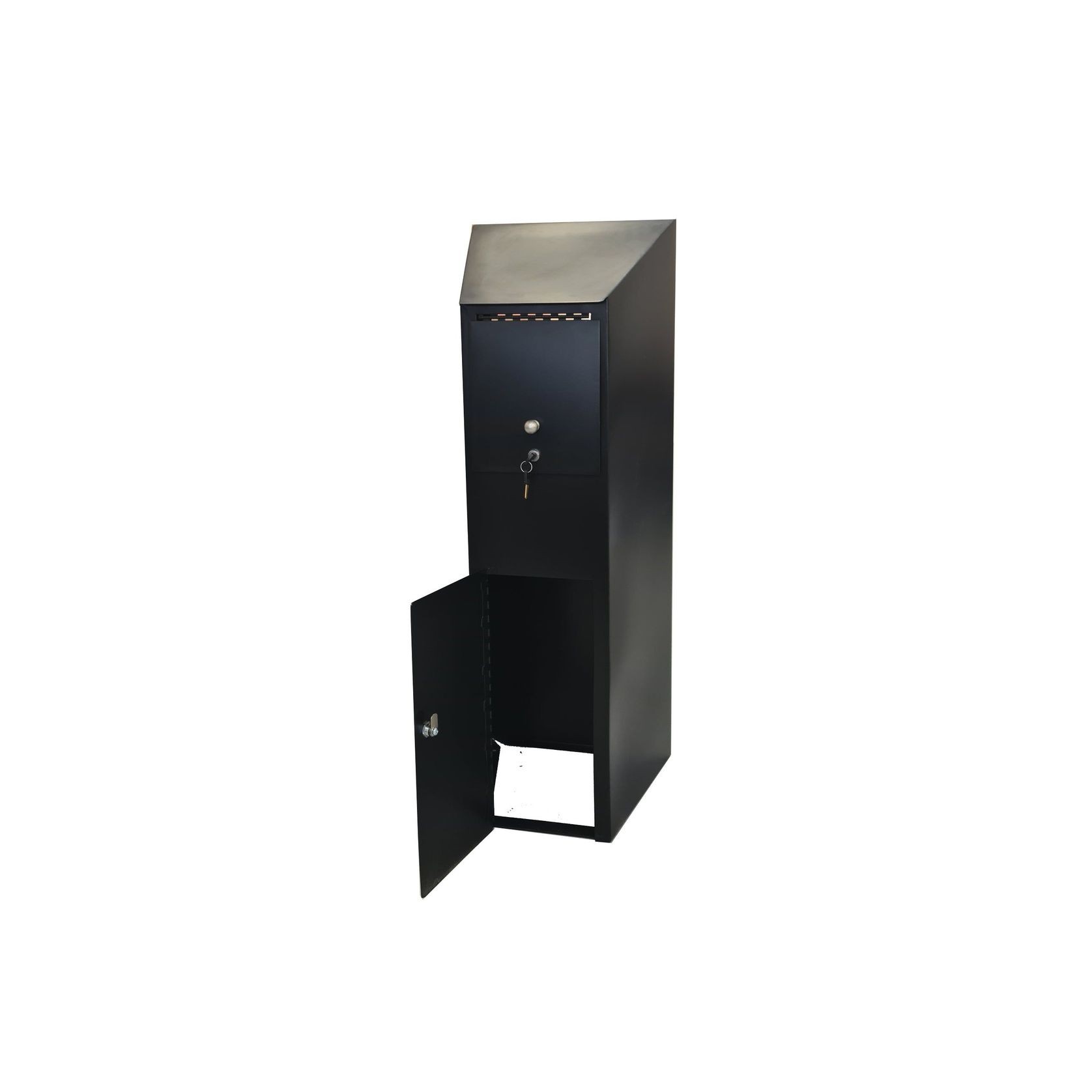 Angled Free Standing Letterbox with Parcel Drop gallery detail image