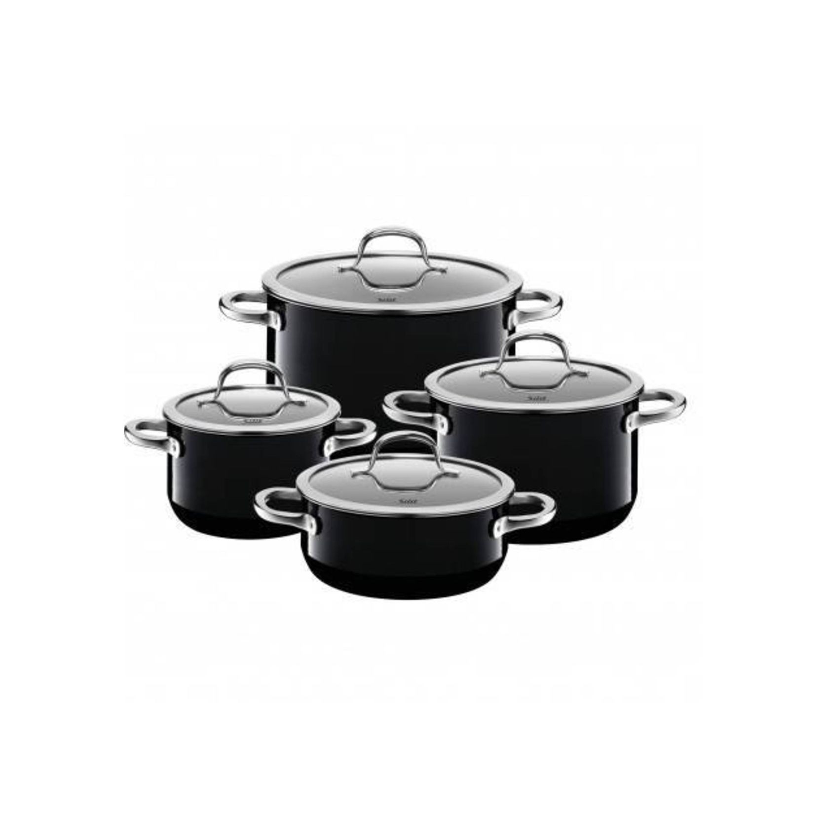 Silit Passion Black Cookware Set 4 Piece gallery detail image